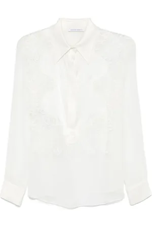 Alberta Ferretti Camisa con detalle de encaje
