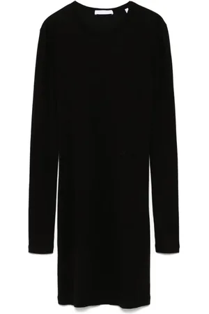 Helmut Lang Vestido corto con logo bordado