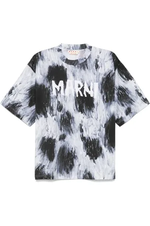 Marni Playera con pinceladas estampadas