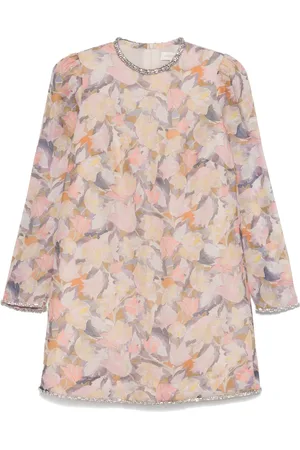 ZIMMERMANN Vestido corto con ribete de rombos