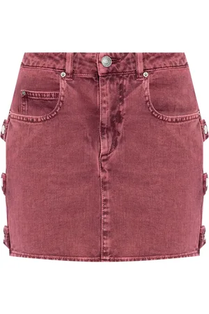 Marant Etoile Falda Stessy de mezclilla