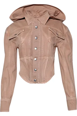 MUGLER Chamarra de mezclilla estilo corset