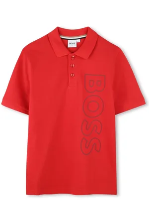 HUGO BOSS Playera tipo polo con logo estampado