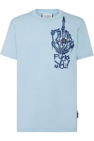 Philipp Plein Playera con cuello redondo