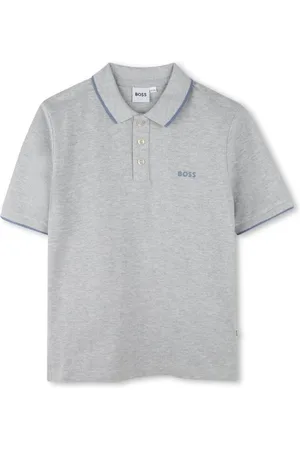HUGO BOSS Playera tipo polo con logo estampado