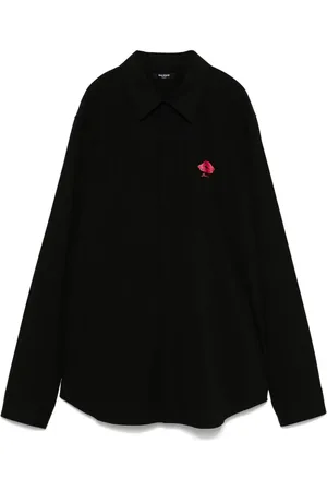 Balmain Camisa con estampado de beso