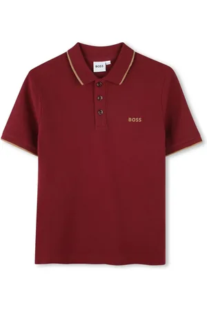HUGO BOSS Playera tipo polo con logo estampado
