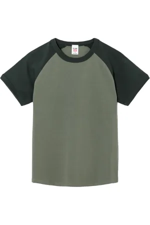 RE/DONE Playera con mangas raglan