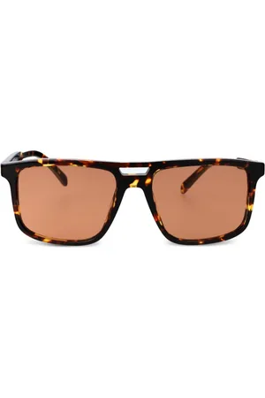 Prada Lentes de sol con armazón cuadrada estilo carey