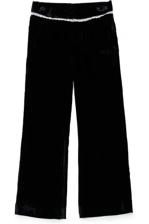 Nº21 Pantalones anchos con ribete de encaje