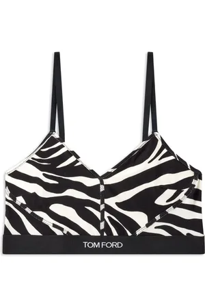 Tom Ford Bralette Optical Zebra Print