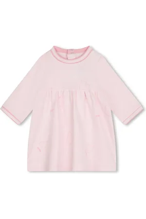 HUGO BOSS Vestido manga larga con logo estampado