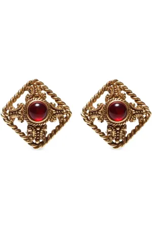 Givenchy Aretes de clip con detalles