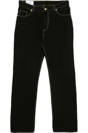 Casablanca Jeans rectos con motivo en jacquard