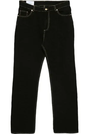 Casablanca Jeans rectos con motivo en jacquard
