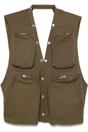 Rick Owens Chaleco con bolsillos cargo