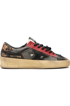 Golden Goose Tenis Stardan Black/Red/Leopard/Brown