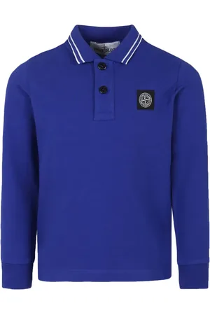 Stone Island Playera tipo polo con parche Compass