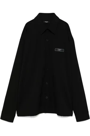 Balmain Camisa con parche del logo