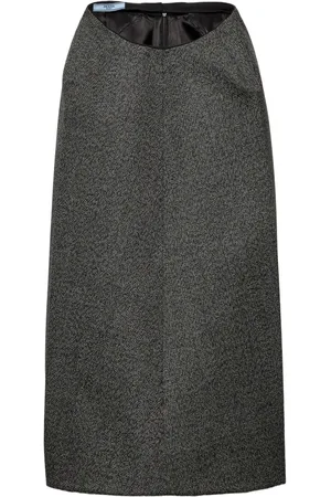 Prada Falda midi Mouliné