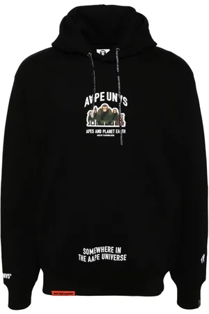 A Bathing Ape Hoodie con logo estampado
