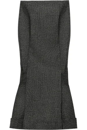 Prada Falda midi de mouliné