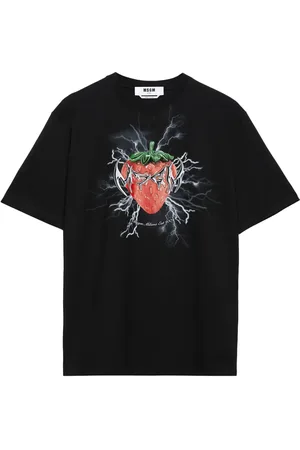Msgm Playera con estampado gráfico