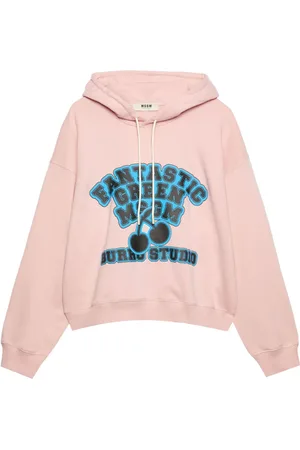 Msgm Hoodie con logo estampado y cordones