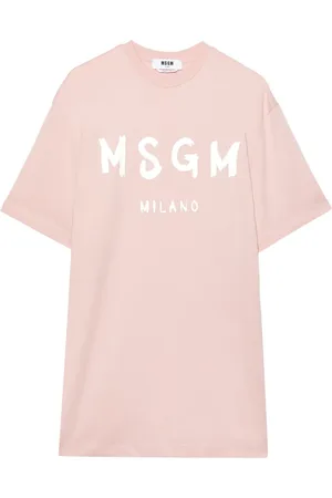 Msgm Vestido con logo Brushstroke