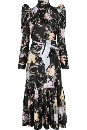 ZIMMERMANN Vestido midi con estampado floral
