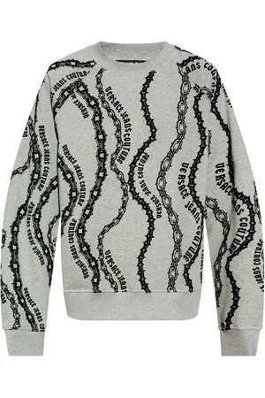 VERSACE Sudadera con cadenas estampadas
