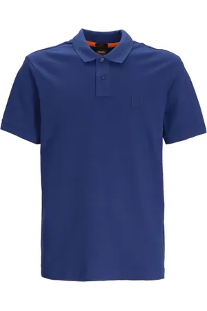 HUGO BOSS Playera tipo polo stretch con parche del logo
