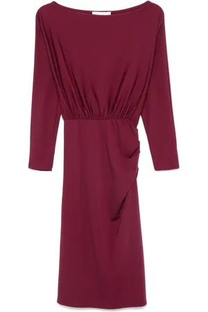 Kaos Vestido midi con diseño fruncido
