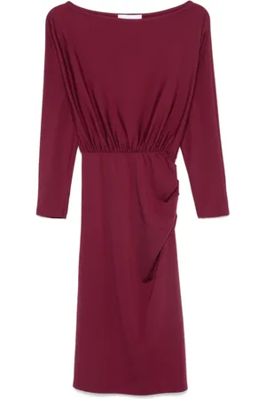 Kaos Vestido midi con diseño fruncido