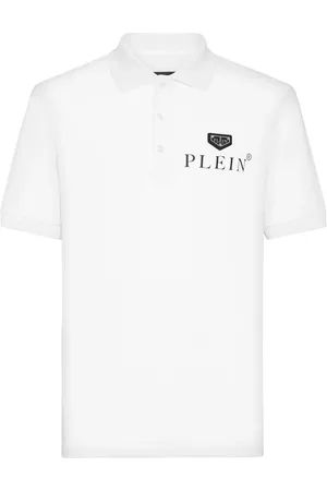 Philipp Plein Playera tipo polo con logo estampado