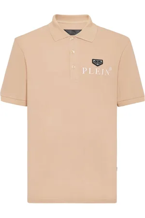 Philipp Plein Playera tipo polo con logo estampado