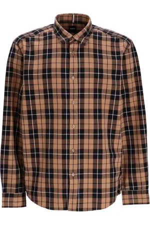 HUGO BOSS Camisa con cuadros estampados