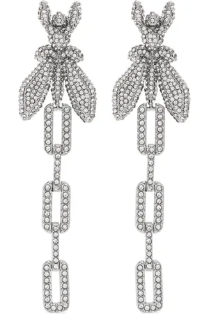 Patrizia Pepe Aretes Fly con detalles de strass