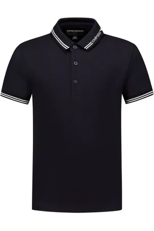 Emporio Armani Playera tipo polo con logo bordado
