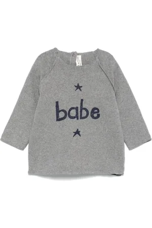 Babe And Tess Suéter con logo estampado