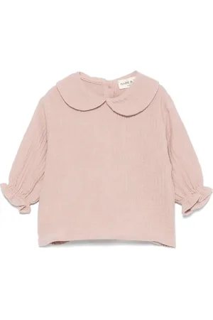 Babe And Tess Blusa de tejido seersucker