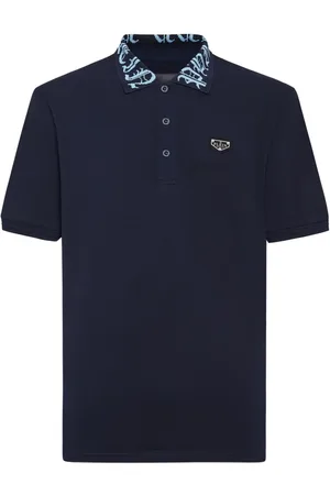 Philipp Plein Playera tipo polo de piqué Gothic Plein