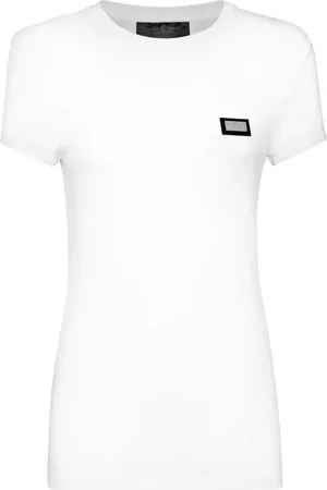 Philipp Plein Playera con placa del logo