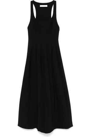 Serafini Vestido largo con diseño plisado