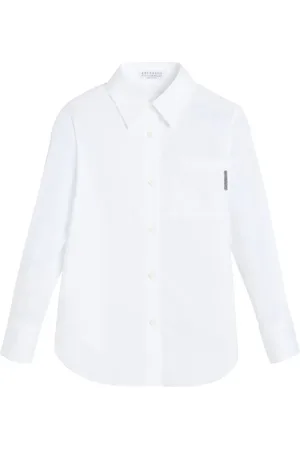 Brunello Cucinelli Camisa de popelina