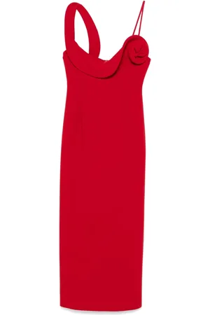 MAGDA BUTRYM Vestido midi con aplique floral