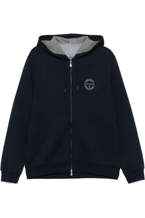 Brunello Cucinelli Hoodie con logo estampado