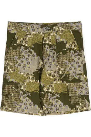 OFF-WHITE Shorts con estampado militar
