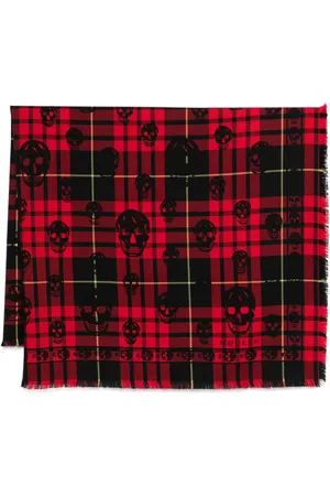 Alexander McQueen Mascada con motivo Skull