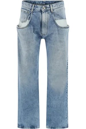 Maison Margiela Jeans rectos con bolsillo en contraste